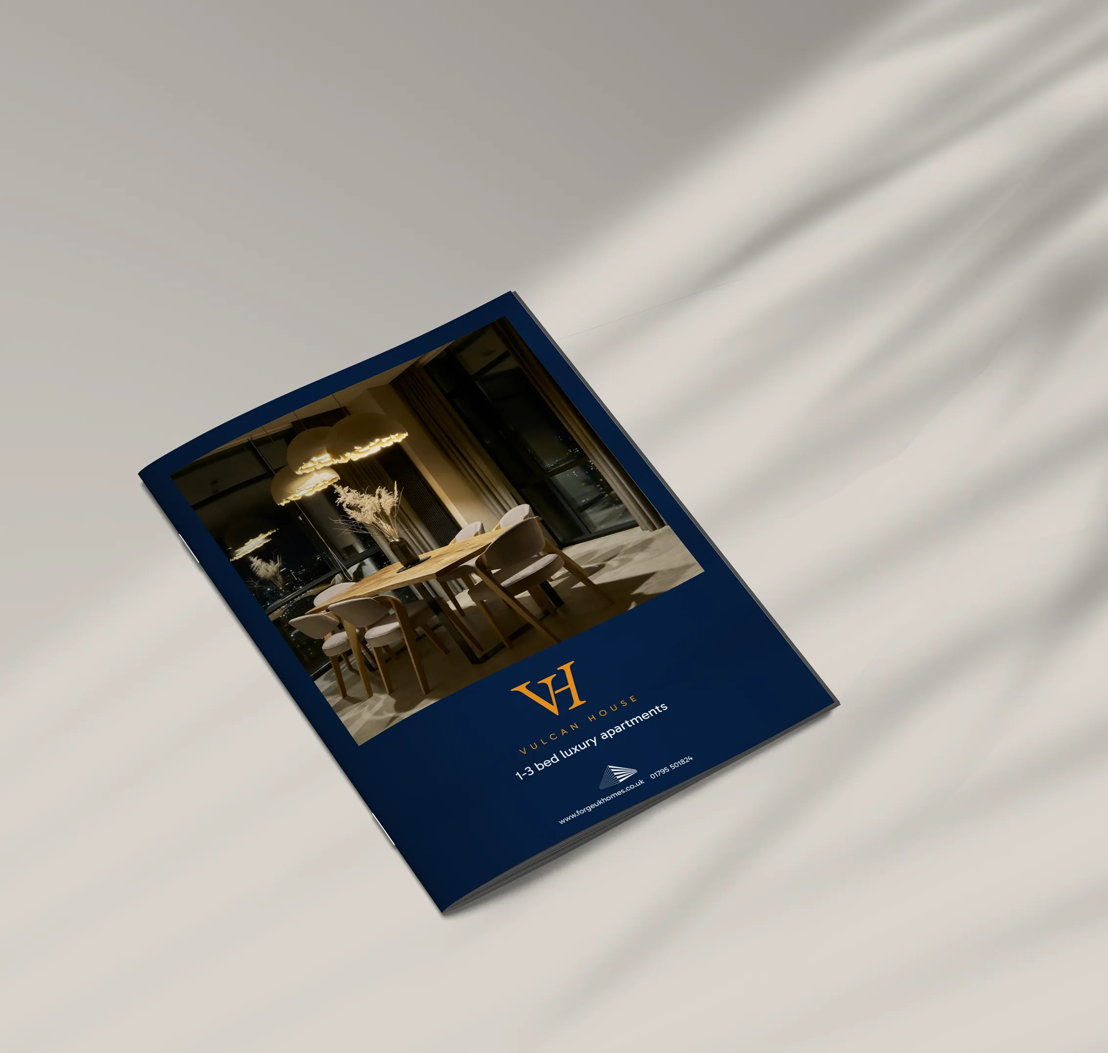 Vulcan house brochure mockup