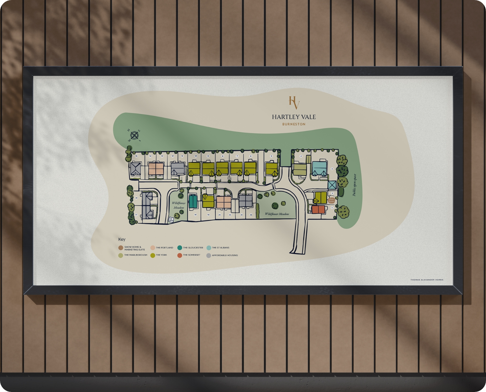 Site map billboard mockup