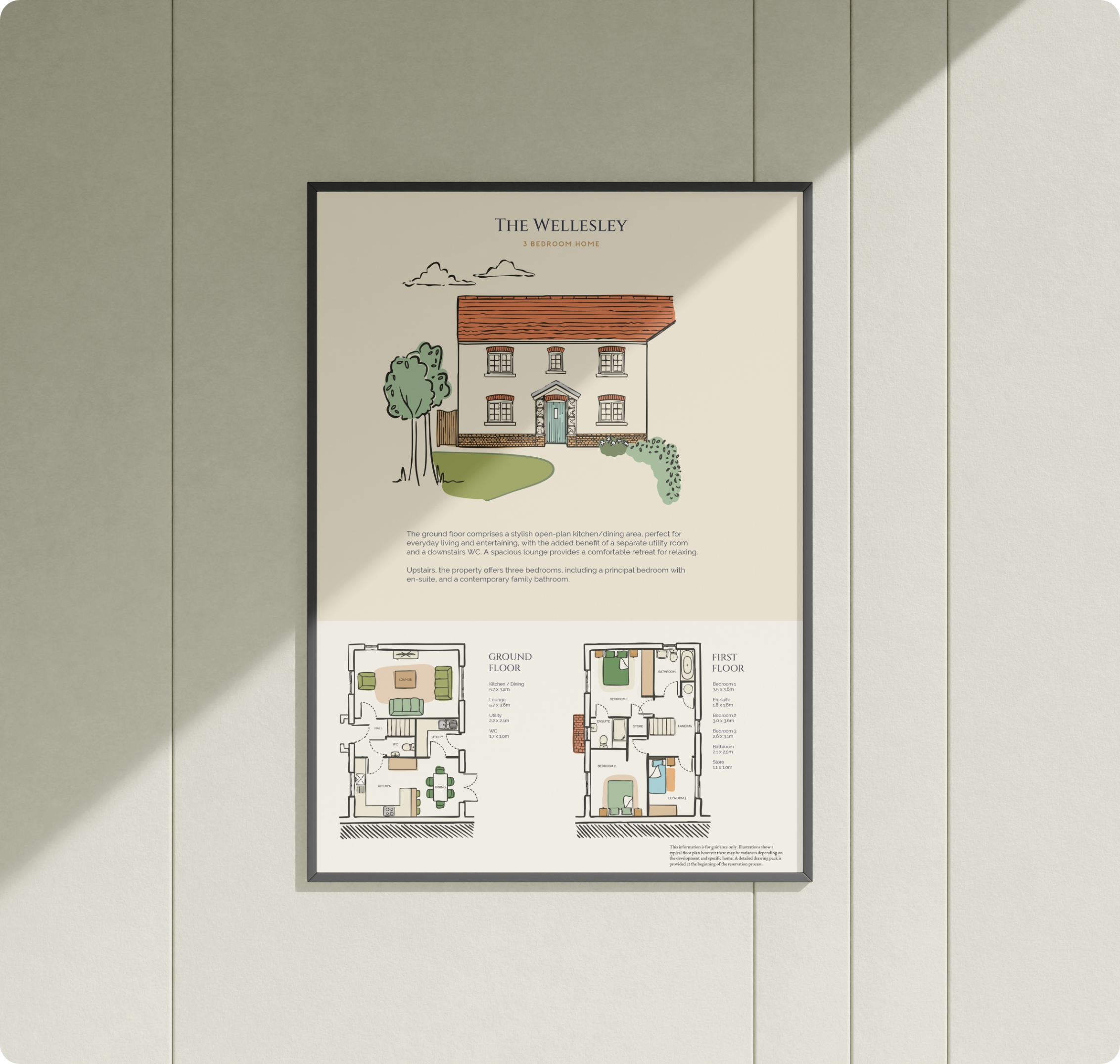 Home type poster mockup