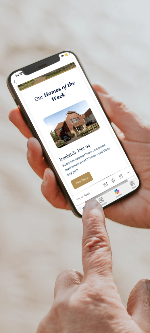 website mockup on iphone