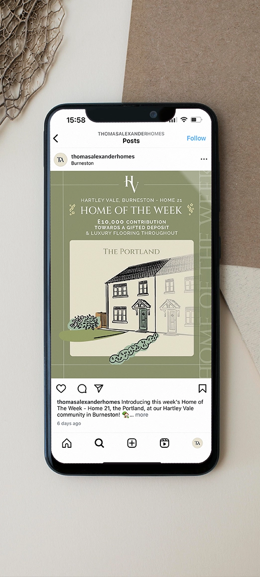 thomas alexander homes social post