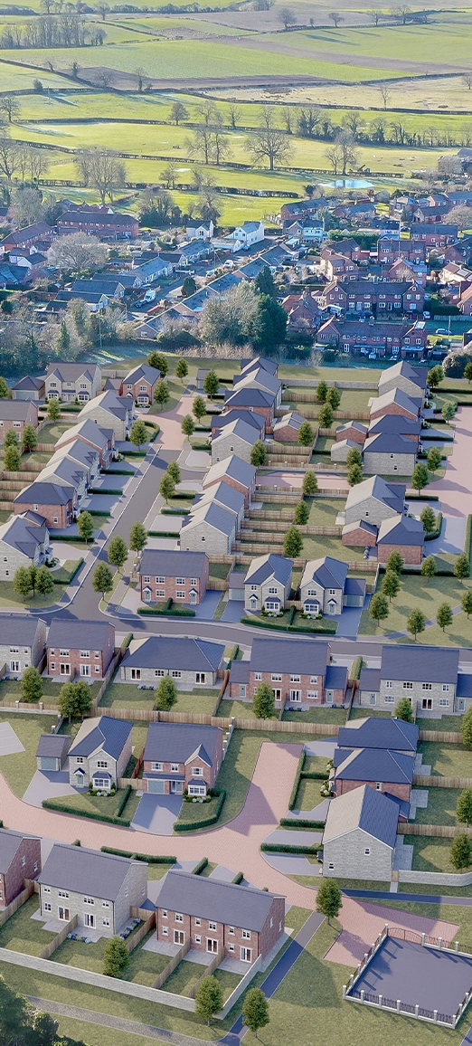 property development aeriel shot