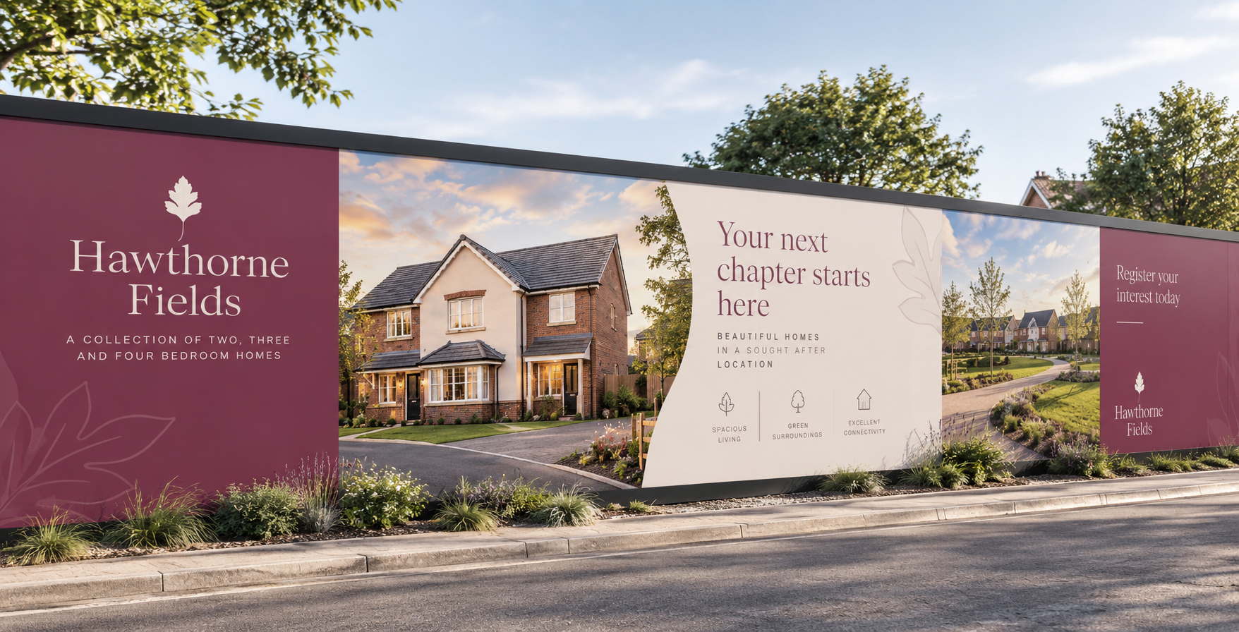 hoarding signage for property developments
