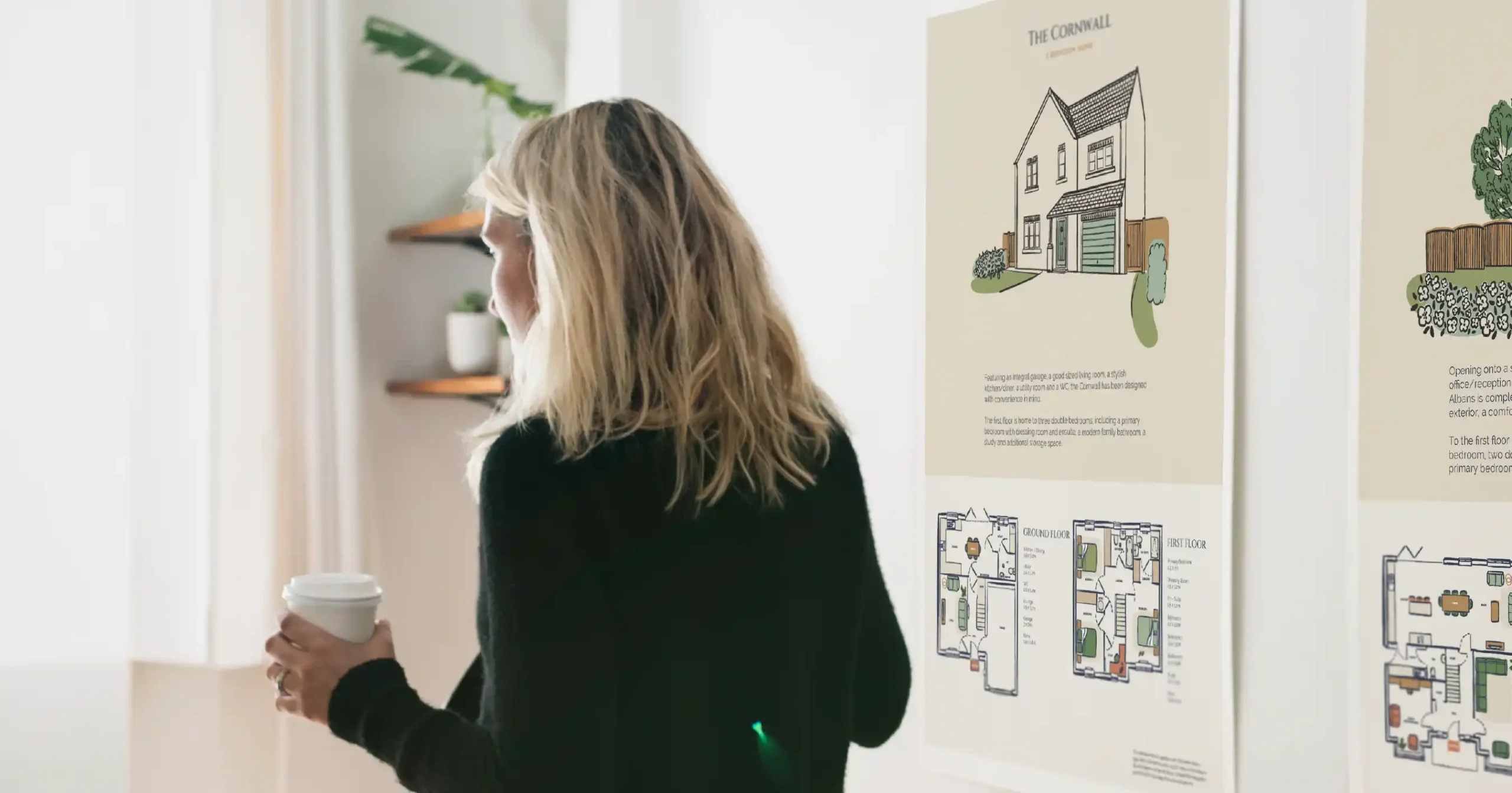 Property development marketing materials for a new housing development